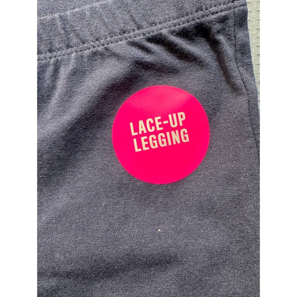 The Children's Place Lace-Up Legging Girls L 10/12 Tidal Navy Blue